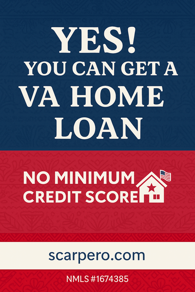 The VA home loan does not have a minimum score